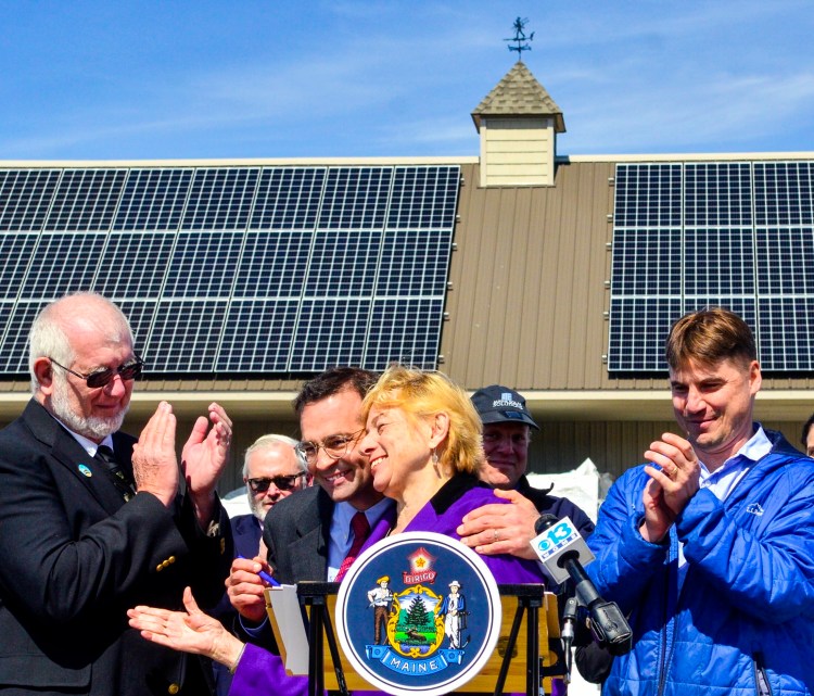 Two bills that would provide solar power incentives and increase the amount of renewable power sold in Maine are headed to Gov. Janet Mills' desk. Mills made renewable energy policies a priority of her administration. In April, she celebrated an earlier legislative change that enhances solar power use. 