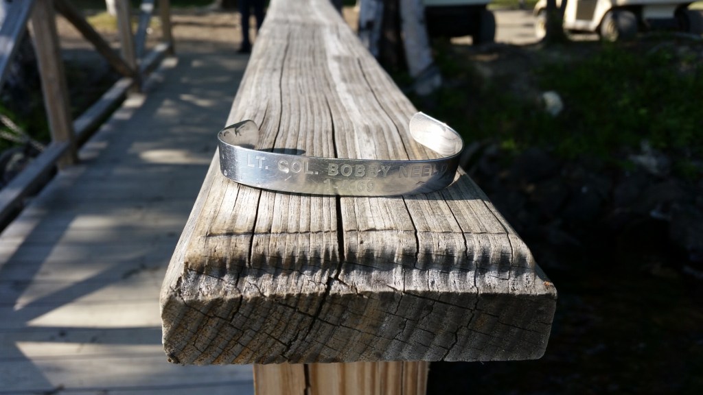 This POW bracelet has been on Pete Coughlan's wrist for over 48 years – minus the month it spent at the bottom of Moosehead Lake in 2016.