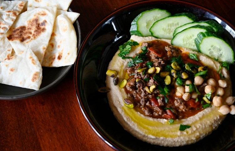 In Hummus Kawarma, a little lamb goes a long way. 