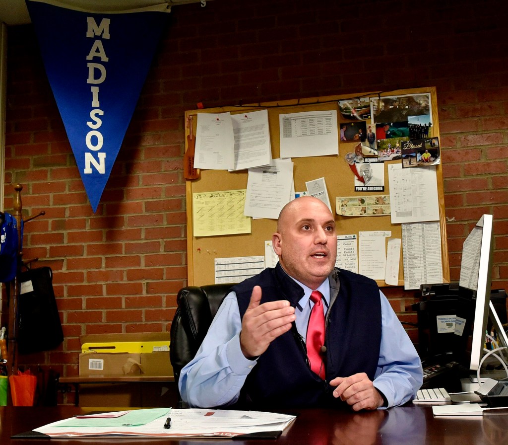 Madison Junior High School Principal Ryan Arnold talked Wednesday about how the school district is dealing with a student's recent case of measles.