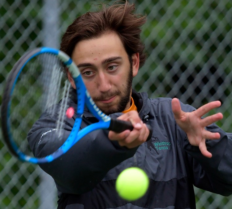 Winthrop's Jared McLaughlin is the Kennebec Journal  Boys Tennis Player of the Year.