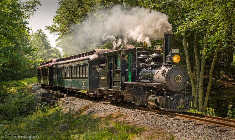 Wiscasset, Waterville and Farmington Railway's #9 Humason.