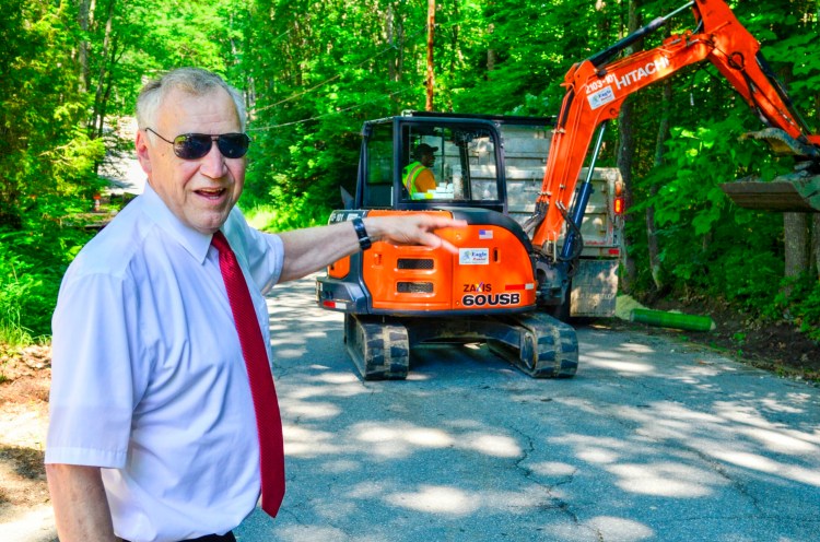 Monmouth Town Manager Curt Lunt poses for a portrait July 3 in Monmouth. Lunt will be retiring from his job with the town in October.