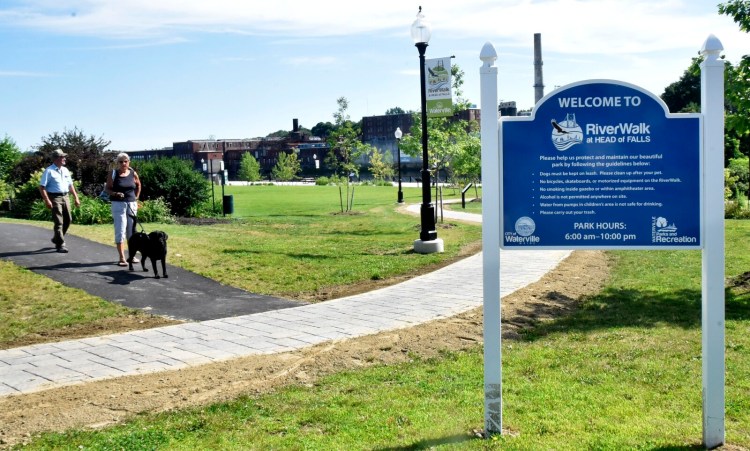 The Riverwalk at Head of Falls in Waterville will be transformed this weekend into a bike village for 450 riders who will start out on Saturday and finish a seven-day trek around midcoast Maine the following weekend. 