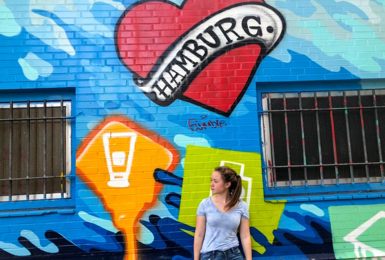 Maggie McQuillen poses for a portrait in August 2018 in Hamburg, Germany