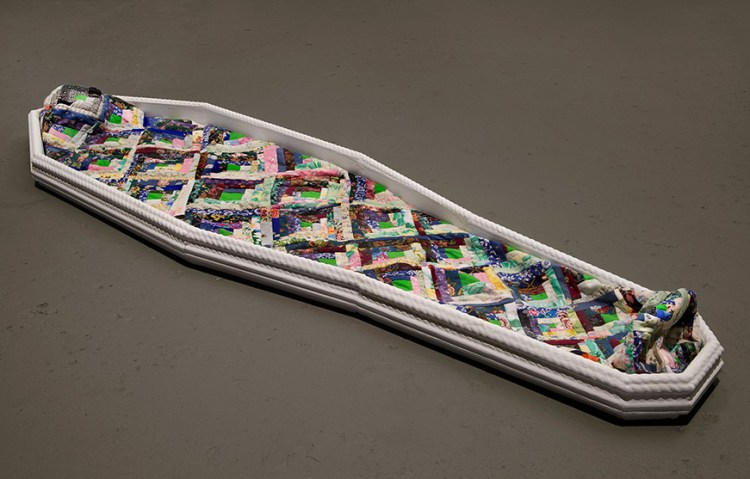 "Mummy Bag" by Leslie Rogers.