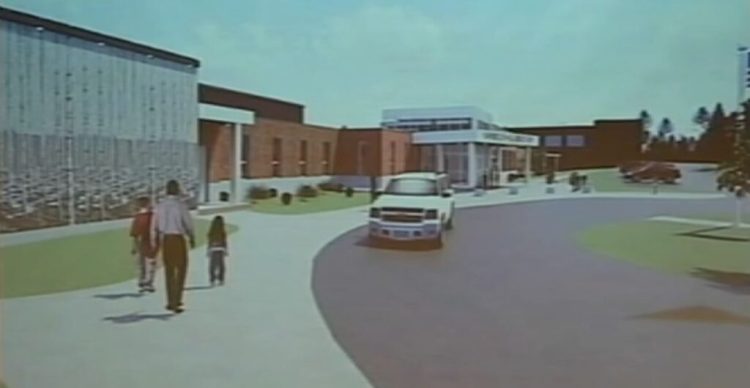 This rendering depicts the planned facade of Yarmouth Elementary School. 