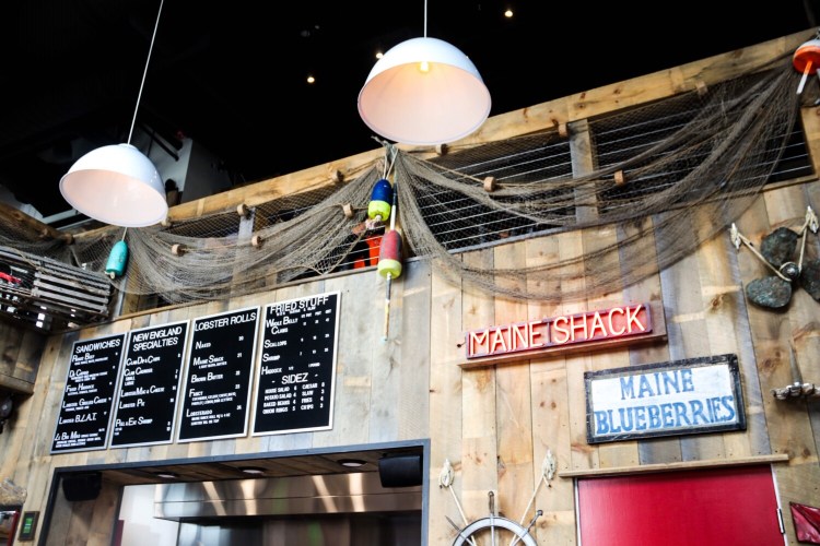 A view of the interior of Augusta native Drew Ryan's restaurant, Maine Shack, in Denver.