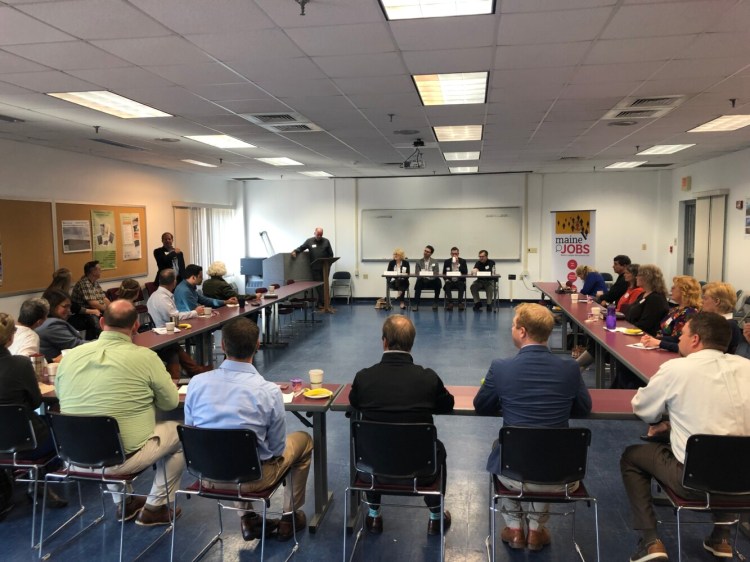 A panel of retail experts talked about innovation strategies at the Times Record Business Breakfast Forum on Sept. 18. 