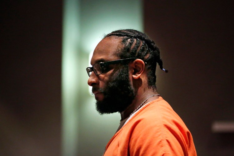 David Marble Jr. enters the courtroom for a hearing on Oct. 5, 2018 at Cumberland County Court House.