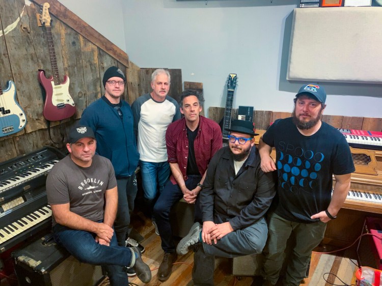 Guther Brown members from left are Mark McDonough, Derek Mills, Joe Bloom, Drew Wyman, Pete Dubuc and Greg Klein. 