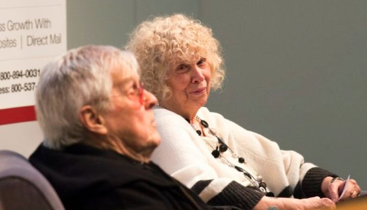 Kay Joly Devine looks at her husband, J.P. Devine, on March 26, 2019. 