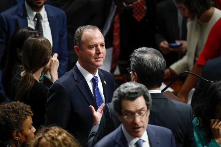 Rep. Adam Schiff, D-Calif., say he believes President Trump was threatening him in a tweetstorm Sunday morning.