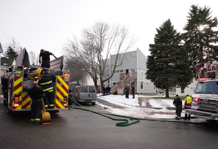 A person barricaded himself inside an apartment on Greenleaf Street in Portland on Monday and started a small fire, police say. Officers were able to force their way into the apartment and take the person to a hospital.