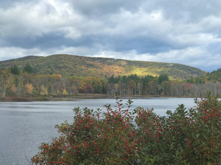 Mt. Cutler in Hiram as viewed from Ingalls Pond on Maine Route 113. 