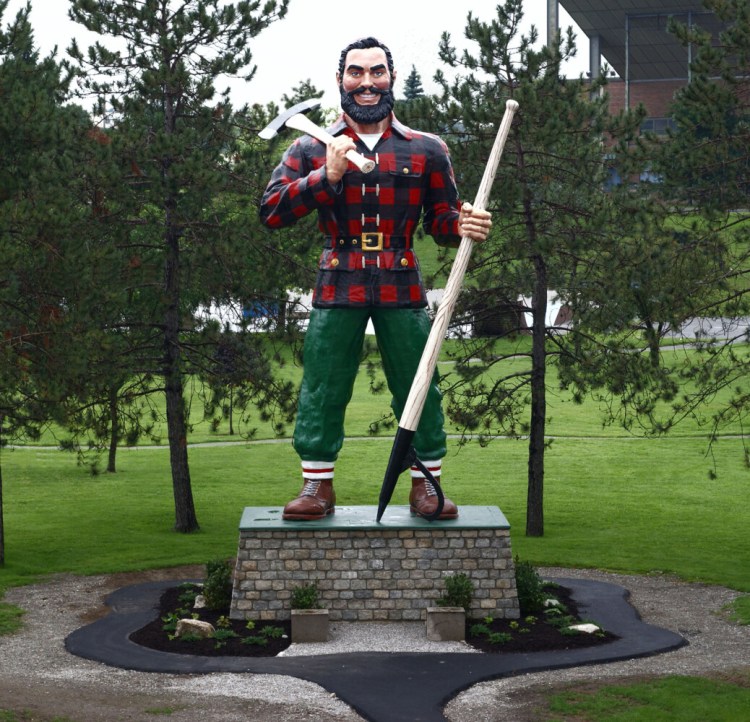 Paul Bunyan statue in Bangor. 