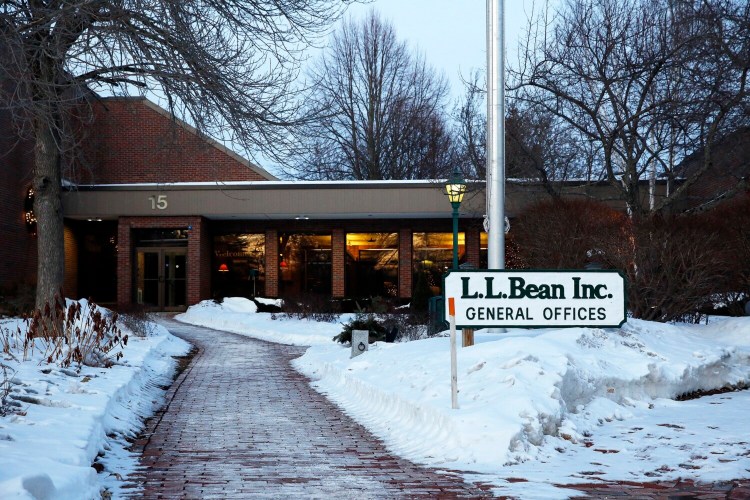 L.L. Bean's corporate headquarters in Freeport in January. 