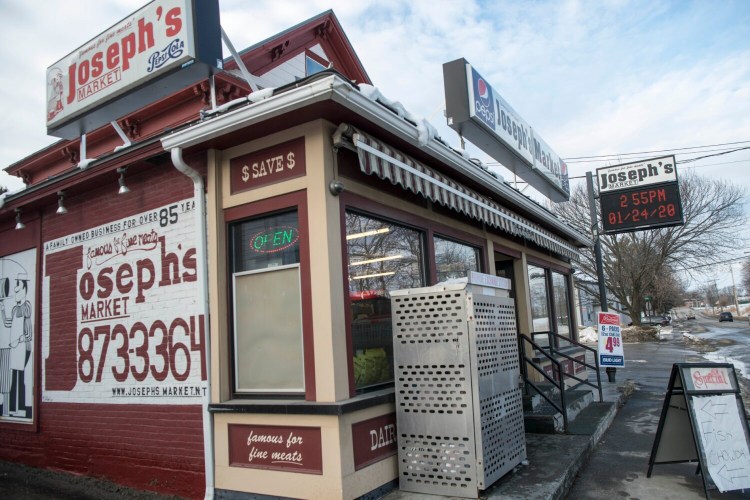 Joseph's Market on Front Street on Friday. The state has issued a warning that a worker at the market was infected with hepatitis A between Dec. 27, 2019, and Jan. 9. Customers who bought deli, ready-to-eat food and meat during that period may be at risk of infection.