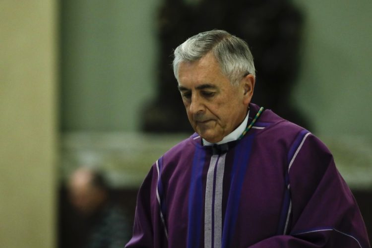 Bishop Ronald Gainer of the Harrisburg Diocese celebrates Mass at the Cathedral Church of St. Patrick in Harrisburg, Pa. 
