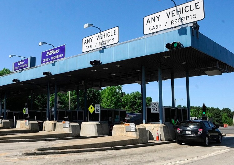 The toll plaza on the Maine Turnpike in West Gardiner.

