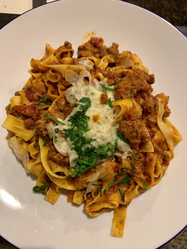 Isa Bistro’s tagliatelle Bolognese — handmade strips of pasta fortified with stout-braised ground beef -- is on its tightly focused takeout menu, which the restaurant is serving while city dining rooms are closed to prevent the spread of the coronavirus. The meal handled the journey from restaurant to home well.