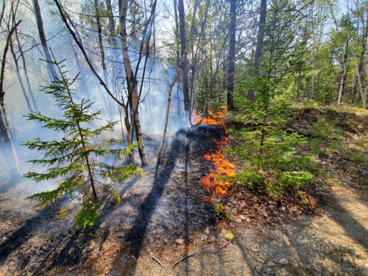 This fire at Baxter State Park was brought under control on Friday. It burned 45 acres.