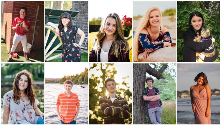 Erskine Academy has announced its second- and third-trimester Renaissance Award  winners for 2020. Top from left are James Berto, Stephanie Libby, Tori Grasse, Sarah Jarosz and Mina Raag-Schmidt. Bottom from left are Clara Grady, Hunter Praul, Andrew Robinson, Richard Winn and Lyndsie Pelotte.