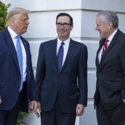 Donald Trump, Steven Mnuchin, Mark Meadows