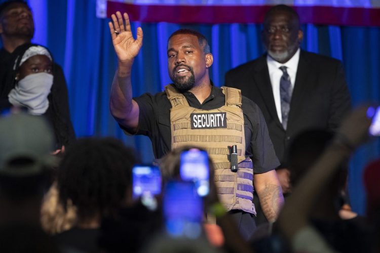 Kanye West makes his first presidential campaign appearance July 19, in North Charleston, S.C. 

