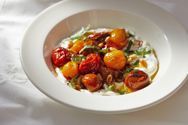 Savory Yogurt Bowl with Roasted Tomatoes
