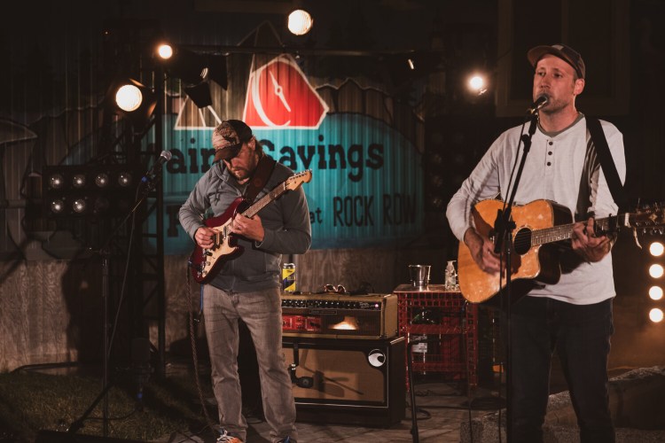 Pete Kilpatrick Band back stage live.