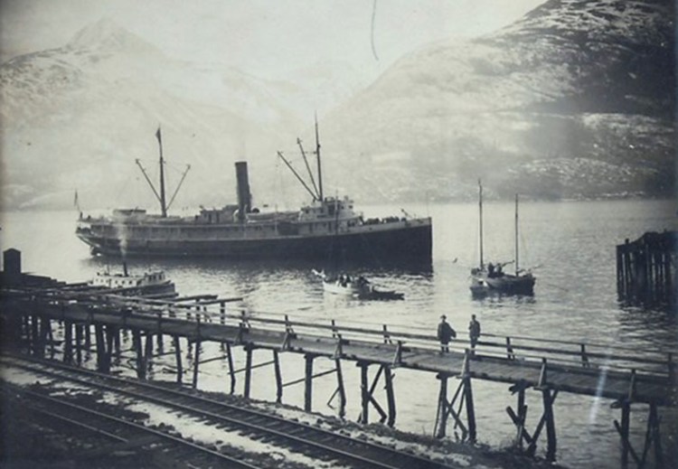 The steamship Cottage City in the Inside Passage, Alaska

