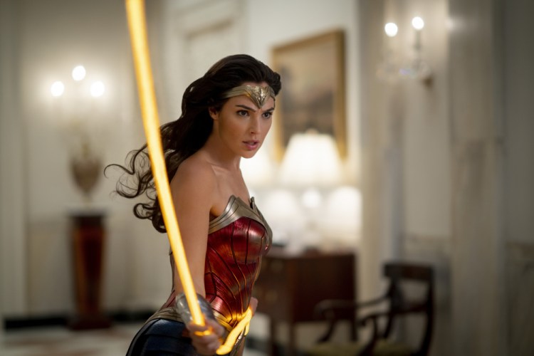 Gal Gadot in a scene from "Wonder Woman 1984." 