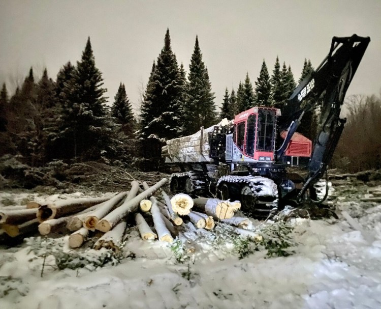 Logging crews have begun clearing trees to widen the existing Central Maine Power transmission corridor near Moxie Pond in The Forks.