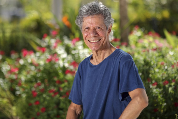 Jazz pianist and composer Chick Corea, shown in  Clearwater, Fla., in September 2020, has died. He was 79. 