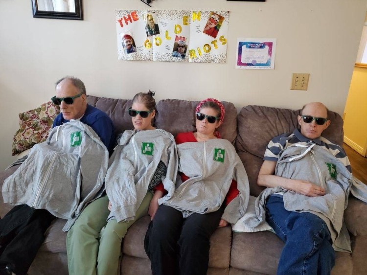 The Golden Riots from left are Richard Gelinas, Debra Law, Kathrine Whitney and Frank Michaud.