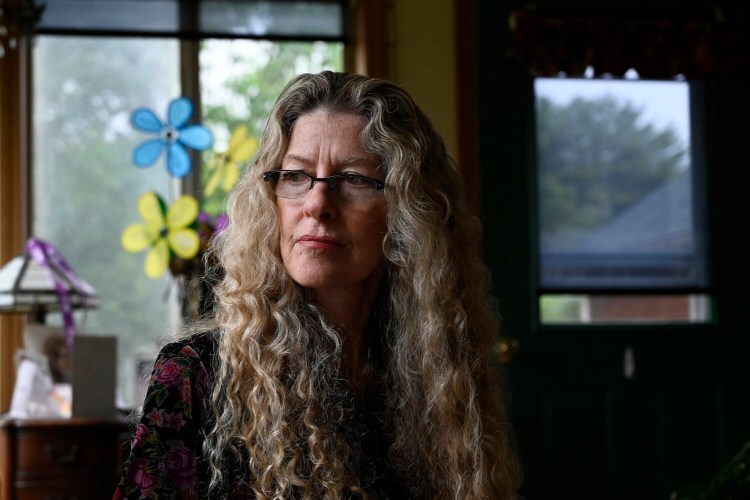 ORRINGTON , ME - JUNE 15: Linda Mitchell-Storer who is in the early stages of Alzheimer's at her home in Orrington Tuesday, June 15, 2021. (Staff Photo by Shawn Patrick Ouellette/Staff Photographer)