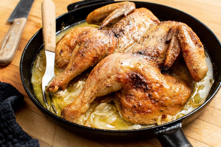 Adobo Spatchcocked Chicken. MUST CREDIT: Photo for The Washington Post by Justin Tsucalas