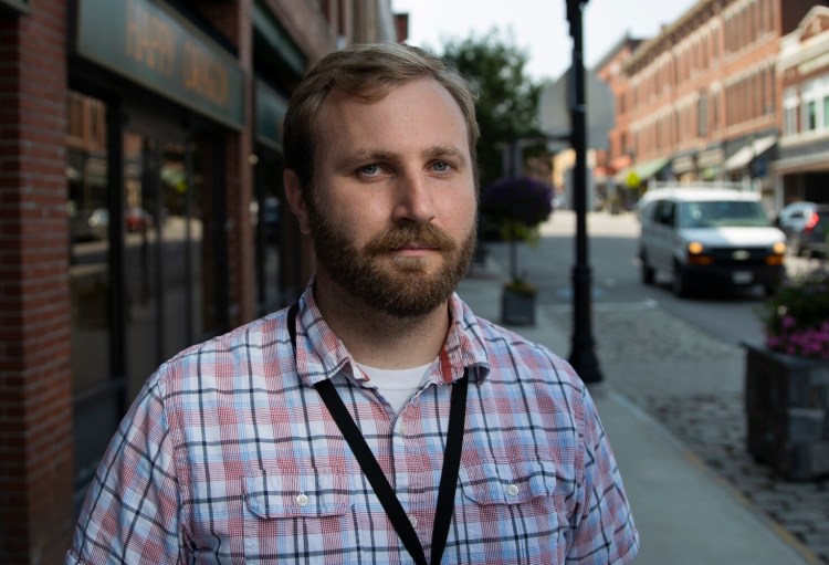 BIDDEFORD, ME - JULY 15: Jacob Hammer, Biddeford's community engagement specialist for the city’s police department. (Staff photo by Derek Davis/Staff Photographer)