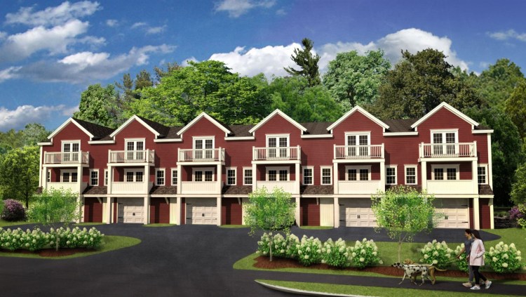 A newly recreated rendering of a six-condominium development in Hallowell, based on proposed aesthetic changes, was presented to and subsequently approved by the city's planning board on Wednesday.