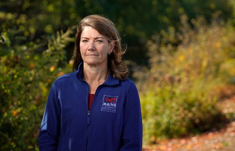KENNEBUNK, ME - OCTOBER 8: Patrice McCarron, executive director of the Maine Lobstermen's Association, said she is frustrated that there hasn't been more information or communication from NOAA about the 967-square mile area in the Gulf of Maine that will be closed to lobstering on October 18. Still, she expects a high level of compliance from Maine fishermen. (Staff photo by Gregory Rec/Staff Photographer)