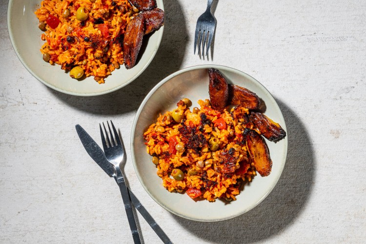 Arroz con Gandules with Maduros