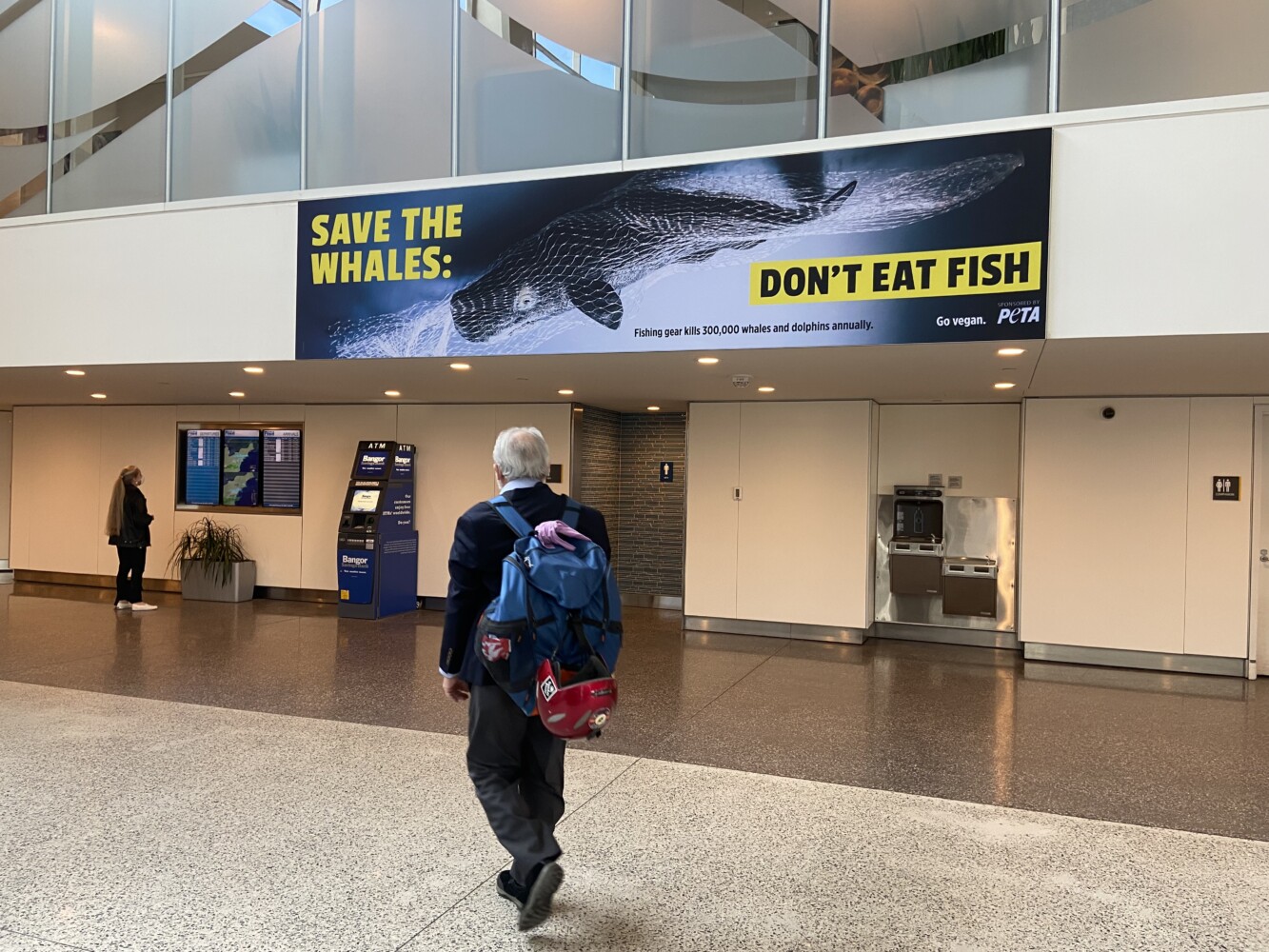 PETA sign at Jetport