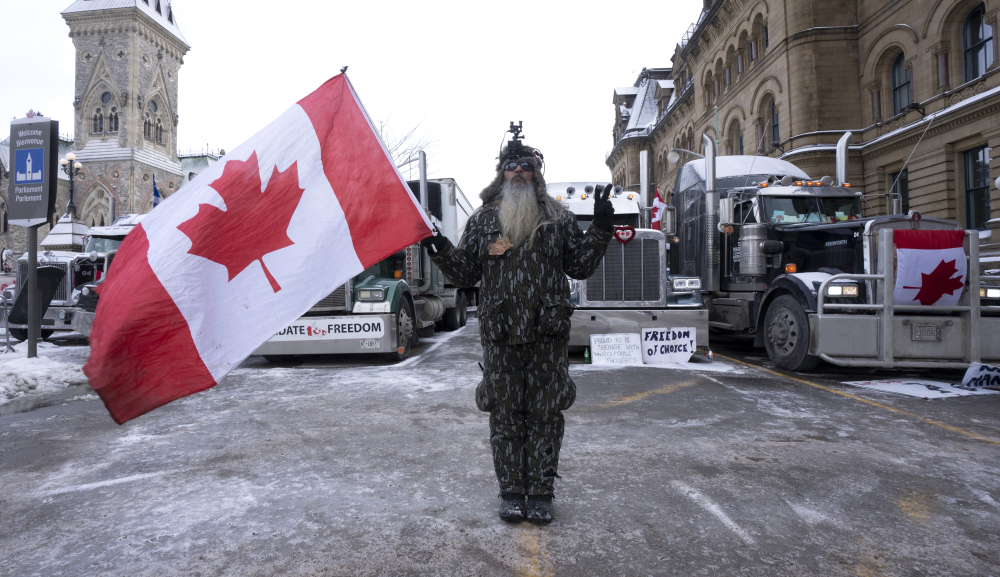 Virus Outbreak Canada Protests