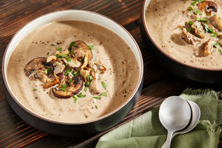 Creamy Roasted Mushroom Soup