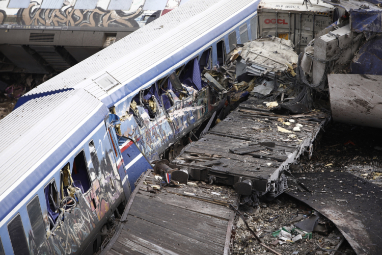 APTOPIX Greece Train Collision