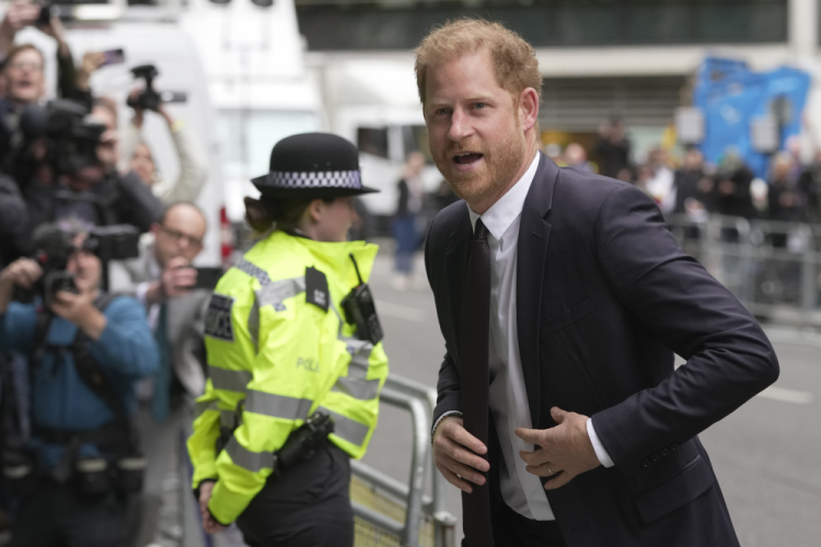 APTOPIX Britain Prince Harry Legal Cases