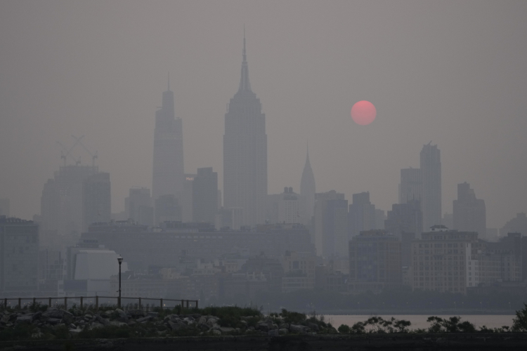 APTOPIX Canada Wildfires New York