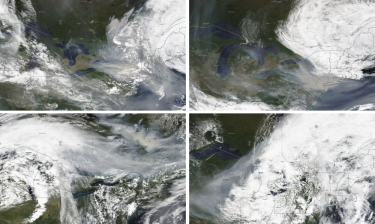 Canada Wildfires Wind Movement