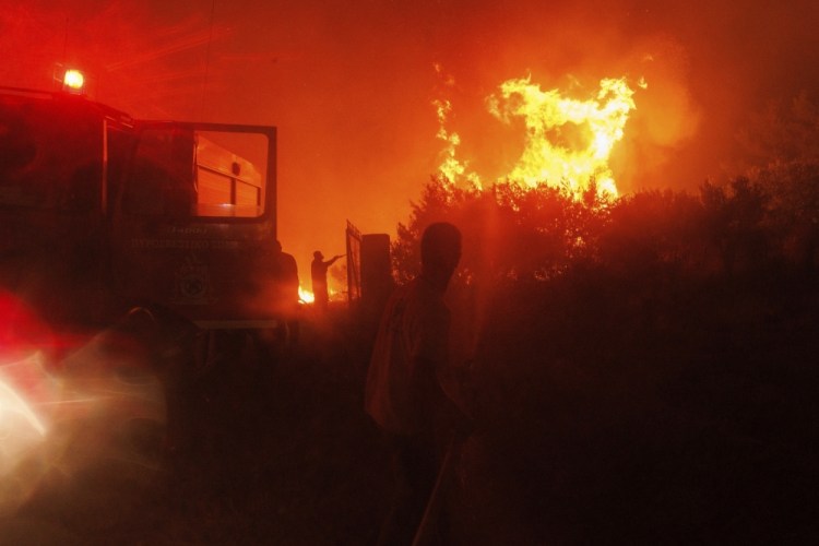 APTOPIX Greece Wildfires